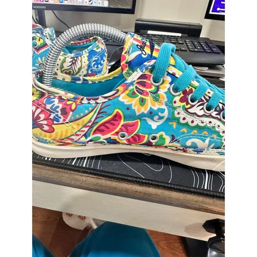 Converse Jack Purcell Women's Floral Paisley Sneakers Size 5.5 - Picture 10 of 12